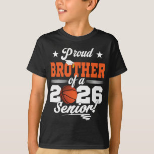 T-shirt Frère fier d'une promotion 2026 Senior Sketll _