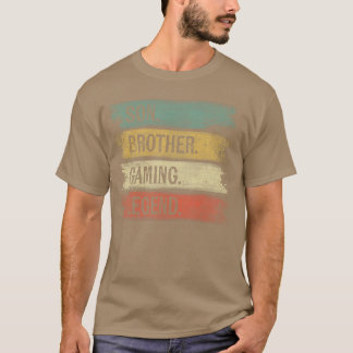 T-shirt Frère Fils Légende du jeu Jeux Cadeaux pour adoles