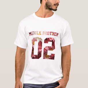 T-shirt Frère médian à fleurs 02