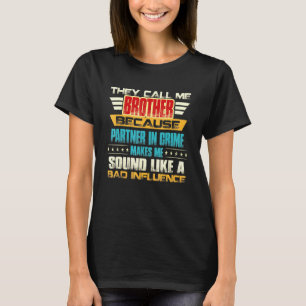 T-shirt Frère Pour Hommes On M'Appelle