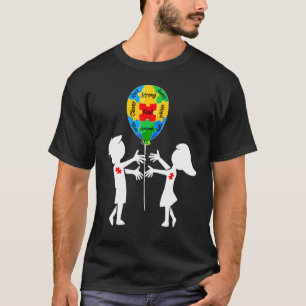 T-shirt Frère Soeur de la sensibilisation à l'autisme Puzz