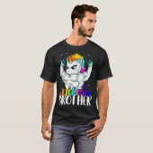 T-shirt Frère Unicorne Soeur à Big Bro Brothercorn Chri (Devant entier)