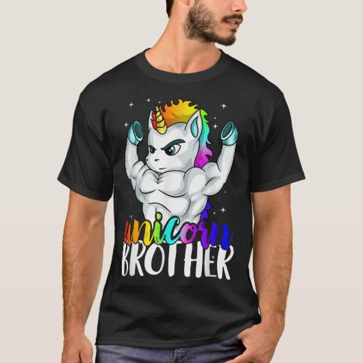 T-shirt Frère Unicorne Soeur à Big Bro Brothercorn Chri (Devant)