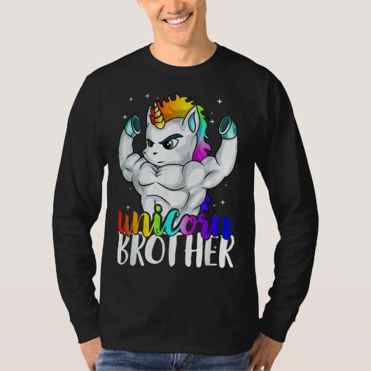 T-shirt Frère Unicorne Soeur à Big Bro Brothercorn Chri (Devant)
