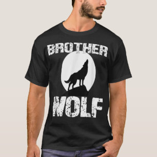 T-shirt Frère Wolf Chemise jumelle tribu famille Wolves Mo