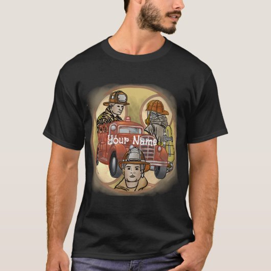 T-shirt Frères des pompiers de la Croix de Malte (Devant)