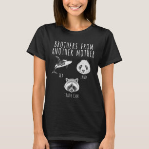 T-shirt Frères D'Une Autre Mère Orca Panda Raccoon