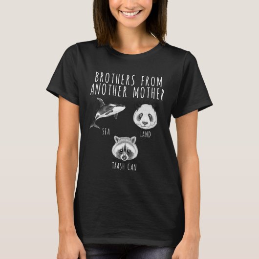 T-shirt Frères D'Une Autre Mère Orca Panda Raccoon (Devant)