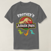 T-shirt Frères Jurassk Part Heureux Père Parent Juillet 4 (Design devant)
