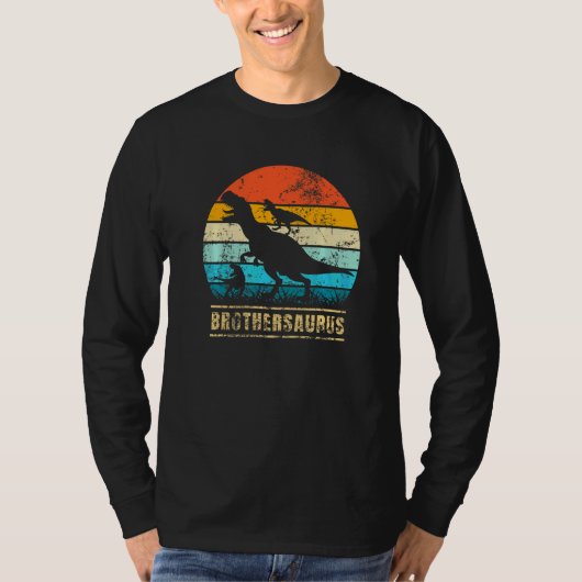 T-shirt Frèresaurus rex Frère Saurus Dinosaure (Devant)