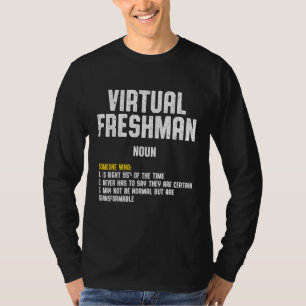 T-shirt Freshman Virtual Online School Student 4