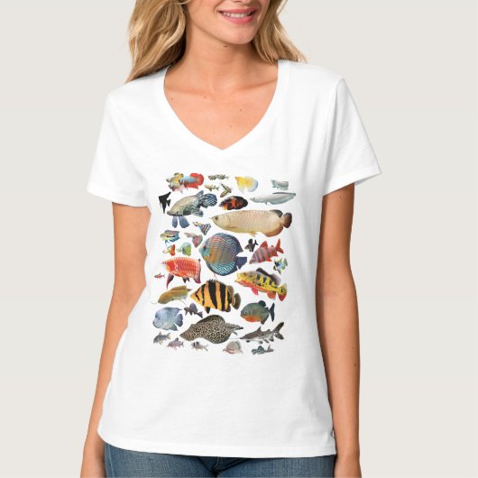 T-shirt Freshwater Tropical fish (Devant)