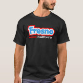 T-shirt Fresno CA Retro Chunky Typography (Devant)