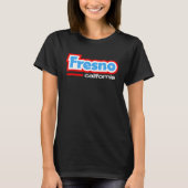 T-shirt Fresno CA Retro Chunky Typography (Devant)