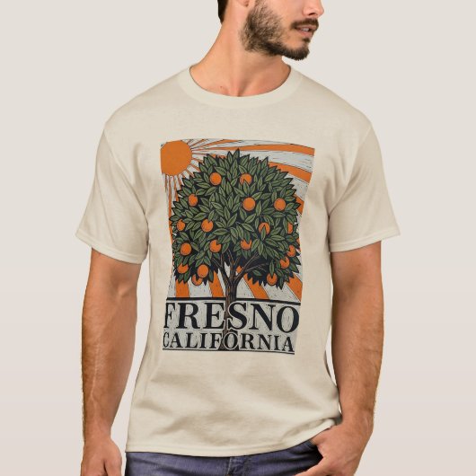 T-shirt Fresno California Central Valley (Devant)