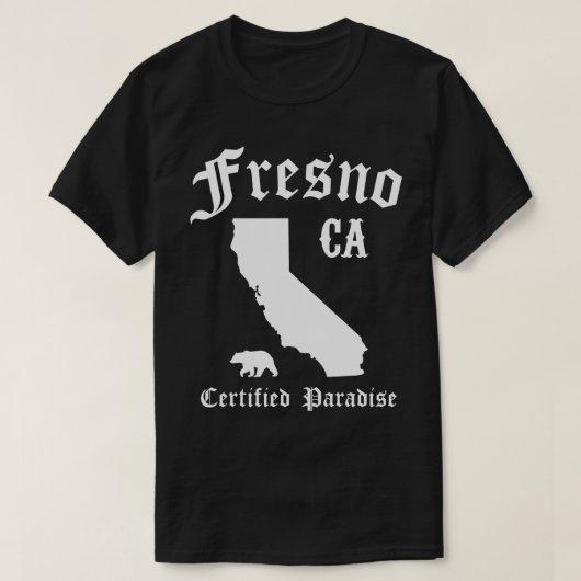T-shirt Fresno California Certified Paradise Fresno Long S (Design devant)