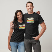 T-shirt Fresno California Pride Rainbow Flag Gay Pride Mer (Unisexe)
