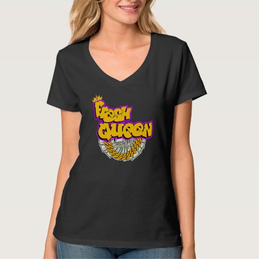 T-shirt Fresque Queen Melanin Maman Boss Femmes Black Busi (Devant)