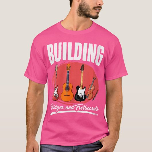 T-shirt Fretboard de construction - Guitariste Fixation de (Devant)