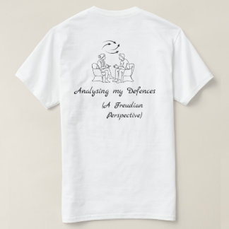 T-shirt Freud analysant mes défenses santé mentale