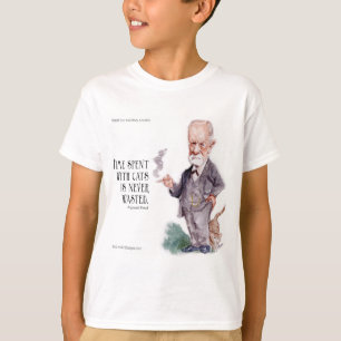 T-shirt Freud & Citation sur les chats garçons