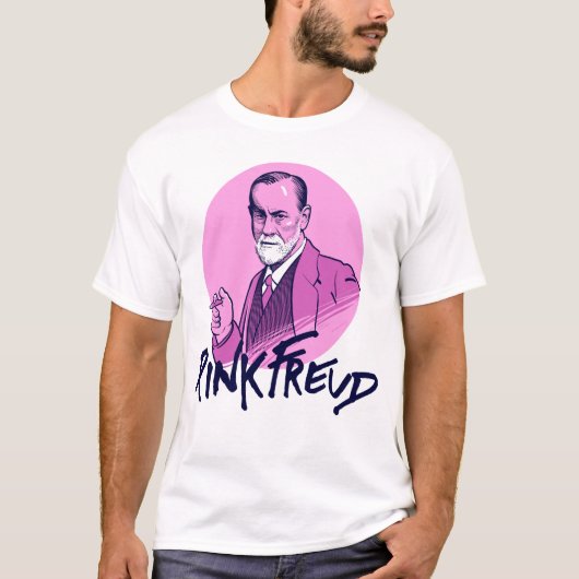 T-shirt Freud rose (Devant)
