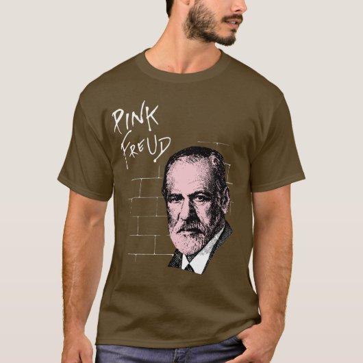 T-shirt Freud rose Sigmund Freud (Devant)
