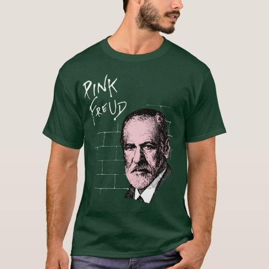 T-shirt Freud rose Sigmund Freud (Devant)