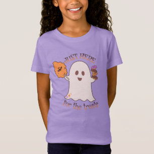 T-Shirt Friandises d'Halloween Fantôme et Sucreries