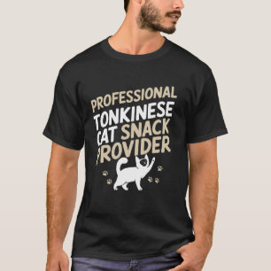 T-shirt Friandises pour propriétaire de chat Tonkinais Ton