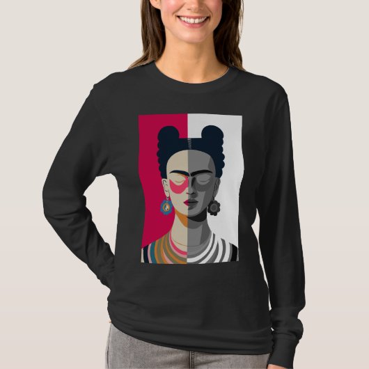 T-shirt Frida Kahlo – Iconic Feminist Art  (Devant)