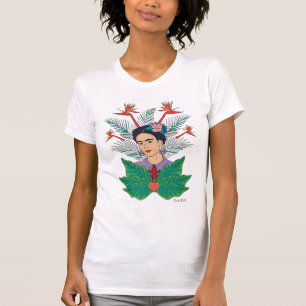 T-shirt Frida Kahlo Oiseaux de Paradis Floral Graphic