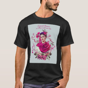 T-shirt FRIDA KAHLO Peinture de portrait féministe mexicai