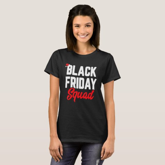 T-shirt Friday Shopping Crew Christmas Lights Black Shoppi (Devant entier)