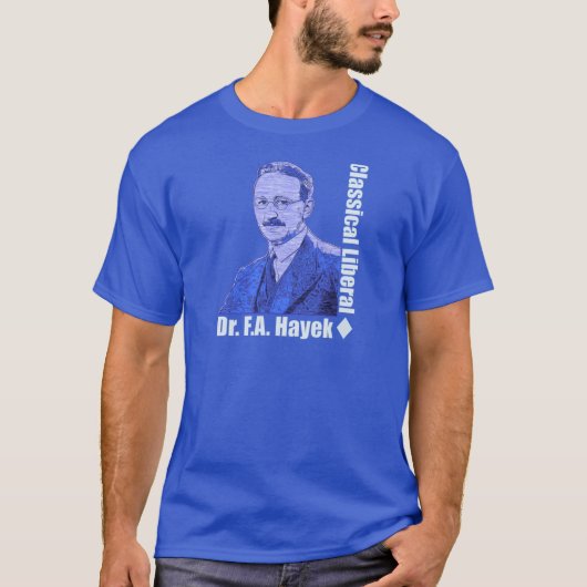 T-shirt Friedrich August von Hayek (Devant)