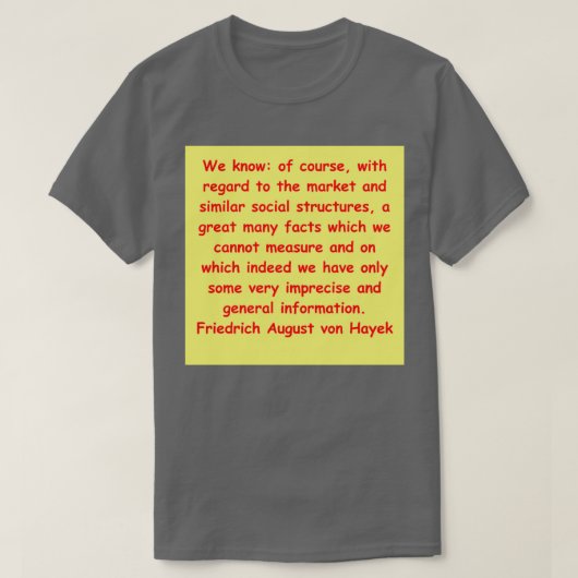T-shirt Friedrich August von Hayek 14 (Design devant)