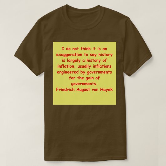 T-shirt Friedrich August von Hayek 32 (Design devant)