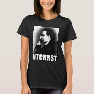 T-shirt Friedrich Nietzsche Antichrist Ntchrst Funny Meme
