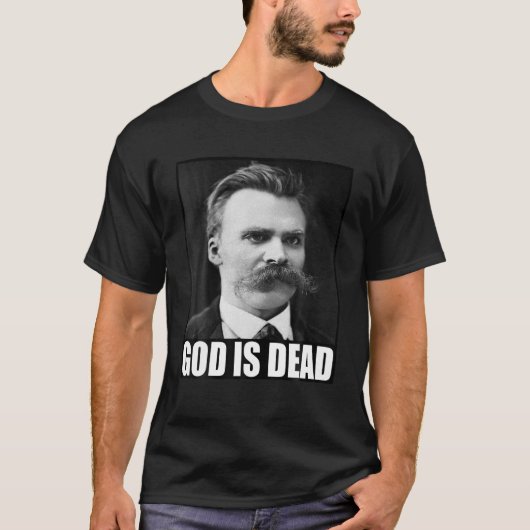 T-shirt Friedrich Nietzsche | Dieu est mort | Philosophie  (Devant)