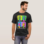 T-shirt Friedrich Nietzsche Poster d'art pop (Devant entier)