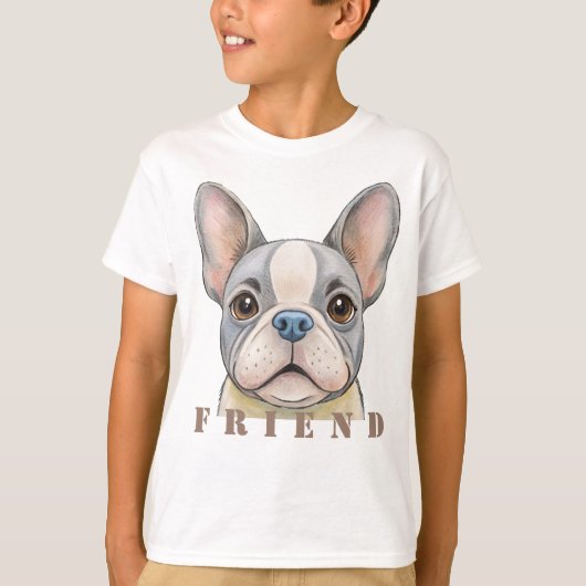 T-shirt Friend Bulldog (Devant)