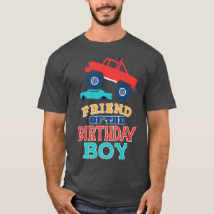 T-shirt Friend Of The Birthday Boy Monster Truck Matching
