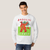 T-shirt Friendly Welsh Red Dragon, ajoutez votre texte Noë (Devant entier)