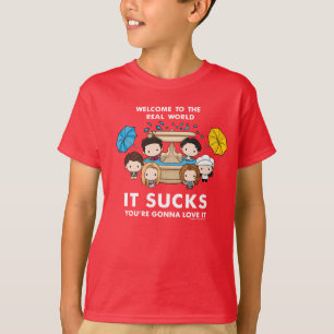 T-shirt FRIENDS™   Bienvenue dans le monde réel Chibi