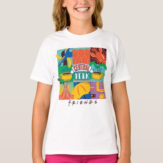T-shirt FRIENDS™ | Central Perk Graphique Vibrant (Devant)