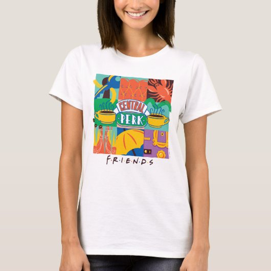 T-shirt FRIENDS™ | Central Perk Graphique Vibrant (Devant)