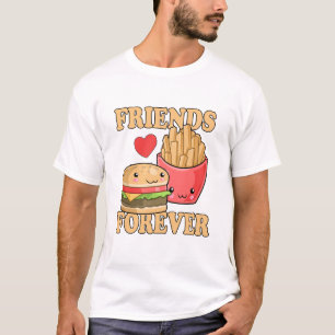 T-shirt Friends Forever Burger et Fries Humour