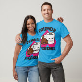 T-shirt Friends Forever - Poupée et rouleau de papier toil (Unisexe)