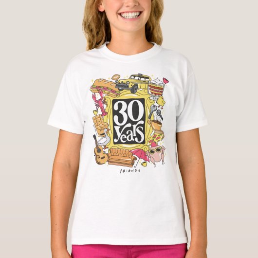 T-shirt FRIENDS™ | Graphisme 30 ans (Devant)
