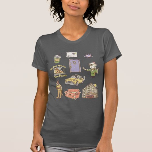 T-shirt FRIENDS™ | Icônes de dessin animé Graphique 2 (Devant)